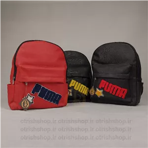 کوله چرمی گلدوزی ستاره پوما (جنس چرم صنعتی فلوتر، ابعاد 37x28، دارای بند آویز)فروشگاه کیف اتریش