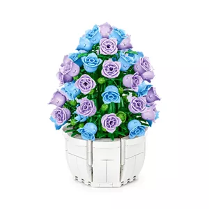 لگو گل رز بنفش و آبی 570 قطعه