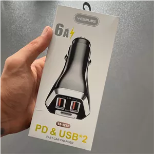شارژر فندکی 24 وات 3 پورت یس پلاس مدل YS-1214