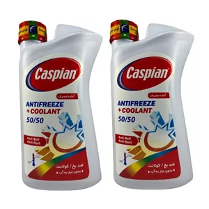 ضدیخ خودرو کاسپین مدل 5050 وزن 1 کیلوگرم مجموعه 2 عددی