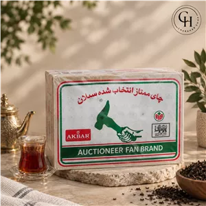 چای چکش سبز دو پنکه اصلی برند اکبر عمده