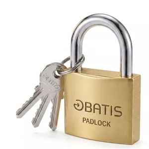 فروش عمده قفل آویز سایز 50 باتیس تعداد در بسته بندی 24 عدد