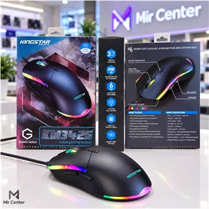 ماوس گیمینگ سیمی Kingstar RGB 3200 DPI