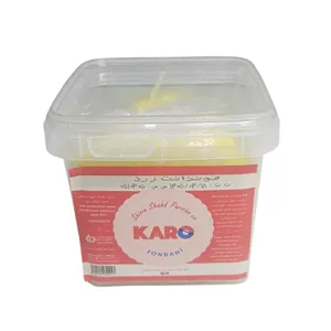 خمیر فوندانت کارو زرد (500 گرمی)