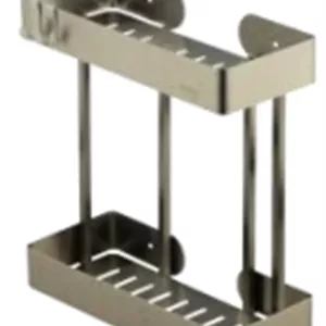 استند وسط حمام مستطیل دو طبقه اسمارت رنگ خش دار طرح banyo کد 1022 (پس کرایه)