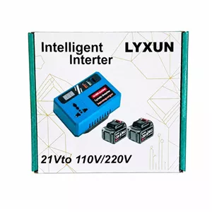 اینورتر صنعتی فنی مدل 110v220v با ورودی 21 ولت، خروجی برق AC 220 ولت، 4 خروجی، درگاه USB و درجه حفاظت IP00
