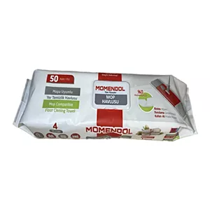 یدک حوله تی زمین شوی Momendol مدل Mop Havlusu بسته 50 عددی