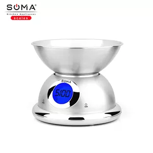 ترازو دیجیتال گرد اشپزخانه Camry کمری دکمه ای (رنگبندی) مدل 4460 