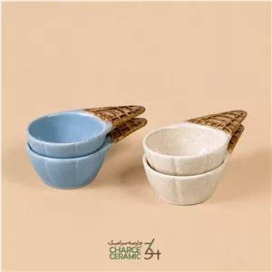 بستنی خوری دست ساز سرامیکی چارسه ( یک عددی )
