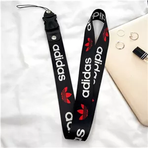 بند آویز گردنی موبایل پارچه ای 50 سانتی متری اسپرت طرح Adidas آدیداس مشکی کد 392825