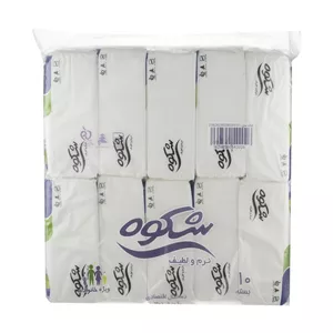 دستمال کاغذی 100 برگ شکوه