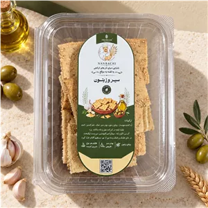 نان خشک سیر و زیتون نانباچی 350 گرمی ترد و معطر