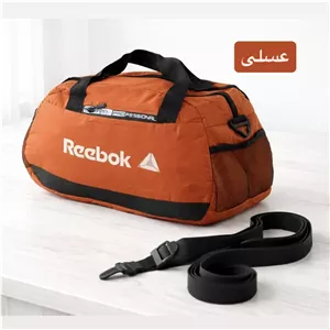 ساک ورزشی پارچه ای ابعاد 45 در 25 در 15 سانتیمتر با بند بلند و زیپ