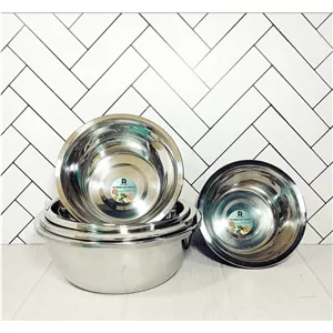 سرویس لگن 5 پارچه گرد استیل زومبا مدل M2738