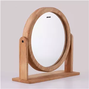 آینه رومیزی اطلس مدل نهال طرح چوب کد 21 21