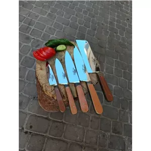 ست آشپزخانه با ساطور تیغه استیل ضد زنگ