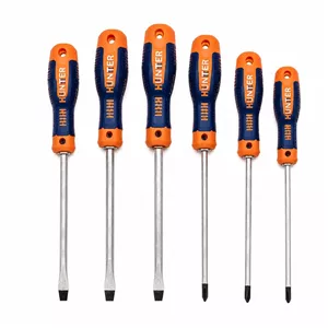 پیچ گوشتی ضربه خور هانتر مدل YP-06PCS بسته 6 عددی