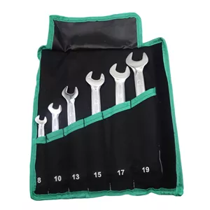 آچار یکسر تخت و یکسر رینگی سیلور مدل YP-GTSTC6 8-19MM مجموعه 6 عددی