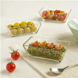 پیاله مستطیل شیشه ای لیمون LIMON کد 209100