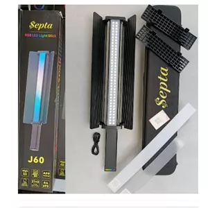باتوم لایت ( نور باتومی ) سپتا مدل Septa J60 RGB Stick Light توان 48 وات (دارای شیدر ، اپلیکیشن اختصاصی )