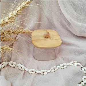 قندان پیرکس با درب چوبی 