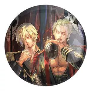 پیکسل خندالو طرح زورو و سانجی انیمه وان پیس One Piece کد 11432 مدل بزرگ - با بهترین کیفیت