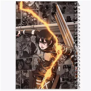 دفتر مشق 50 برگ خندالو مدل میکاسا آکرمن انیمه Attack on Titan کد 11003 - با بهترین کیفیت