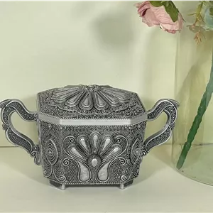 قندان طاووسی سیلور جاویدان(24) ارسال نیمه رایگان