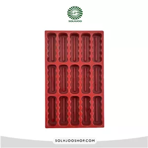 قالب سیلیکونی 15خانه دسر مستطیل کنگره