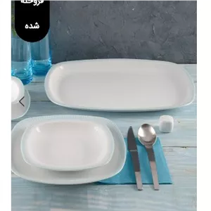 دیس چینی برنج خوری زرین مدل کواتر آبی پسکرایه