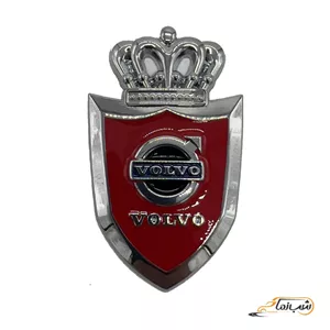 آرم فلزی VOLVO طرح تاج نقره ای