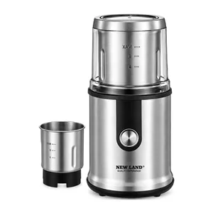 آسیاب برقی استیل 2 کاسه نیولند 500 وات مدل Newland NL 2790BS