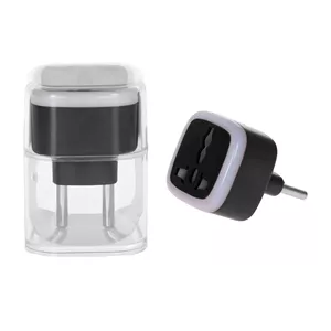 تبدیل برق 3 به 2 مدل M-03 - مشکی - MMS - (RGB)