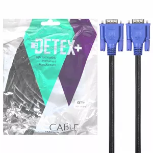 کابل 10 متری DETEX+ VGA 3+4 - مشکی
