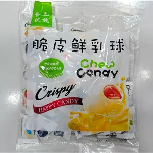 آبنبات تافی جویدنی میوه های مخلوط Crispy Happy Candy چینی 200 گرمی