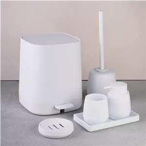 ست سرویس بهداشتی 6 پارچه آلوین اسمارت رنگ سفید (پس کرایه)