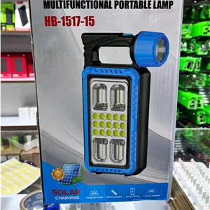 چراغ کمپینگ چندکاره Hurrybolt HB-1517-15شارژ خورشیدی