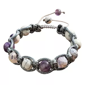 دستبند سنگی زنانه مدل فلاور 16