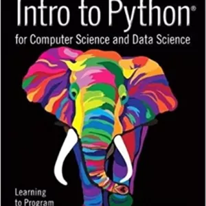 جلد معمولی سیاه و سفید_کتاب Intro to Python for Computer Science and Data Science: Learning to Program with AI, Big Data