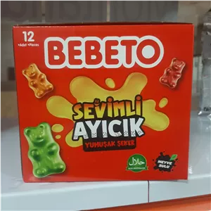 پاستیل ببتو مدل خرس 80 گرم بسته 12 عددی Bebeto