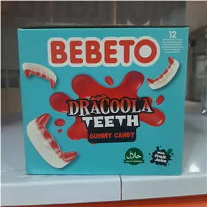 پاستیل ببتو مدل دندان 80 گرم بسته 12 عددی Bebeto