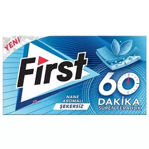 آدامس فرست با طعم نعنا آبی 27گرم 60 دقیقه 12بسته First