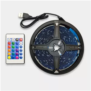 ریسه ال ای دی مدل RGB گیمینگ 4 سیم طرح USB-5v طول 5 متر