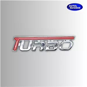 آرم نوشته TURBO انگلیسی لوگو فلزی اسپرت خودرو