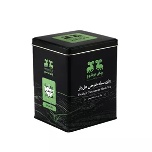 چای سیاه خارجی شکسته با عطر و تیکه های هل دو قوچ - 450 گرم
