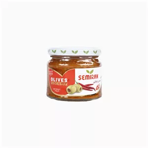 زیتون در سس چیلی سمیران شیشه 310 گرمی