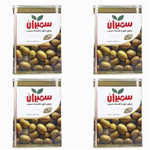 زیتون شور با هسته معمولی سمیران حلب 2700 گرمی بسته 4 عددی