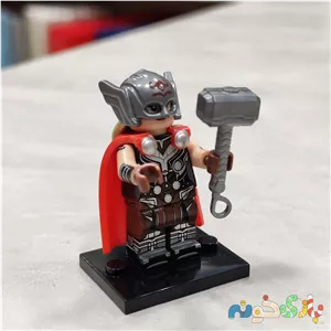 مینیفیگور مایتی ثور Mighty Thor جین فاستر با چکش میولنیر لگو کلکسیونی مارول
