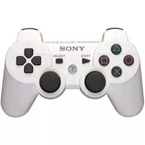 دسته بازی پلی استیشن 3 وایرلس رنگ سفید DUALSHOCK PS3