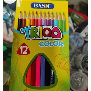 مداد رنگی 12 تایی مارک Basic بیسیک Trio مدل 2020
